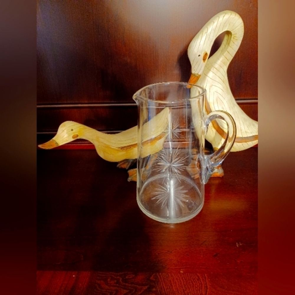 Vintage cut crystal pitcher